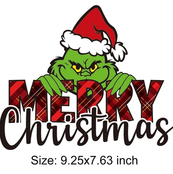 Grinch heat transfers iron on 3 - Picture 3 of 5